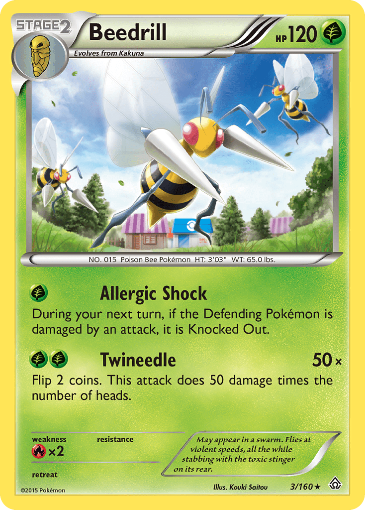 Beedrill (3/160) [XY: Primal Clash] Pokemon Single Pokémon  | Multizone: Comics And Games