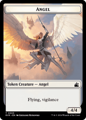 Saproling // Angel (0003) Double-Sided Token [Ravnica Remastered Tokens] MTG Single Magic: The Gathering  | Multizone: Comics And Games