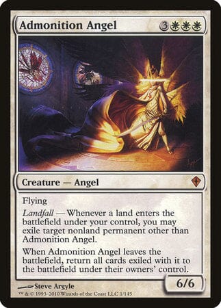 Admonition Angel [Worldwake] MTG Single Magic: The Gathering  | Multizone: Comics And Games