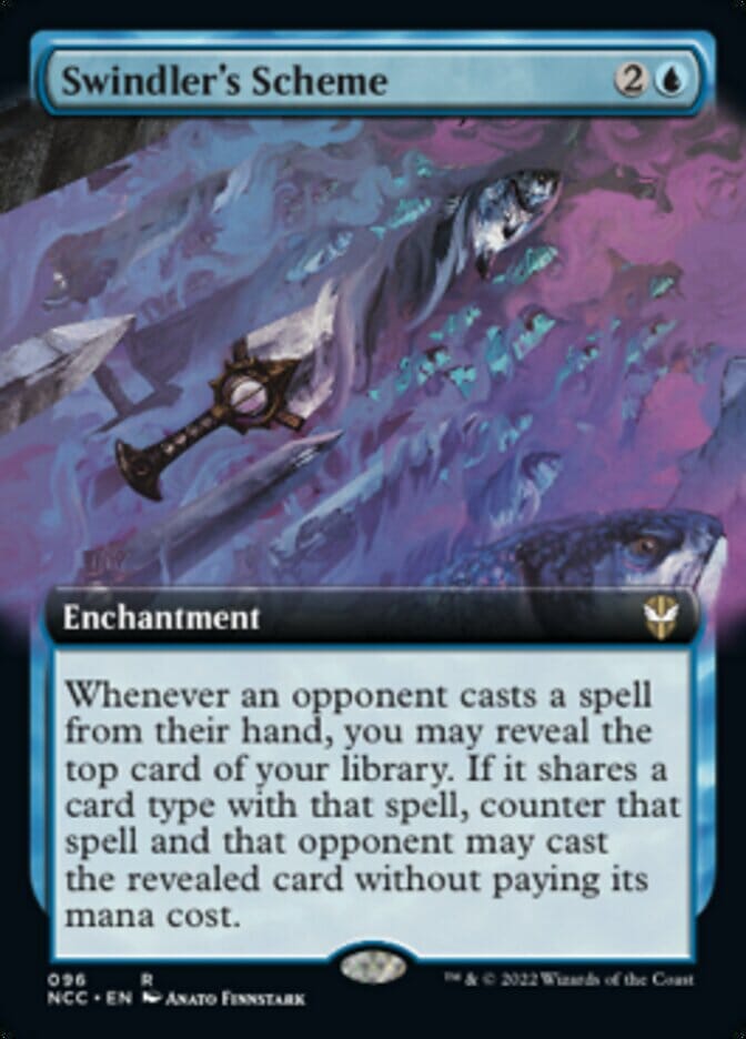 Swindler's Scheme (Extended Art) [Streets of New Capenna Commander] MTG Single Magic: The Gathering  | Multizone: Comics And Games