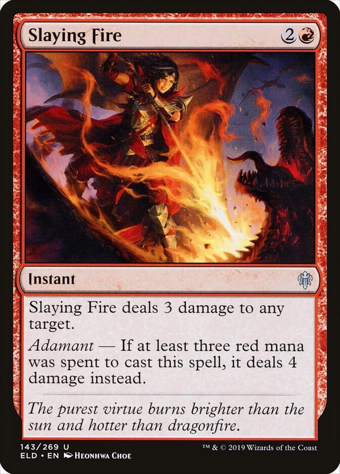 Slaying Fire [Throne of Eldraine] MTG Single Magic: The Gathering  | Multizone: Comics And Games