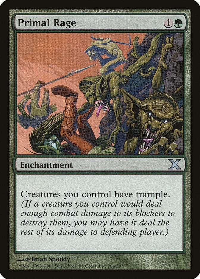 Primal Rage [Tenth Edition] MTG Single Magic: The Gathering  | Multizone: Comics And Games