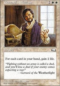 Gerrard's Wisdom [Weatherlight] MTG Single Magic: The Gathering  | Multizone: Comics And Games