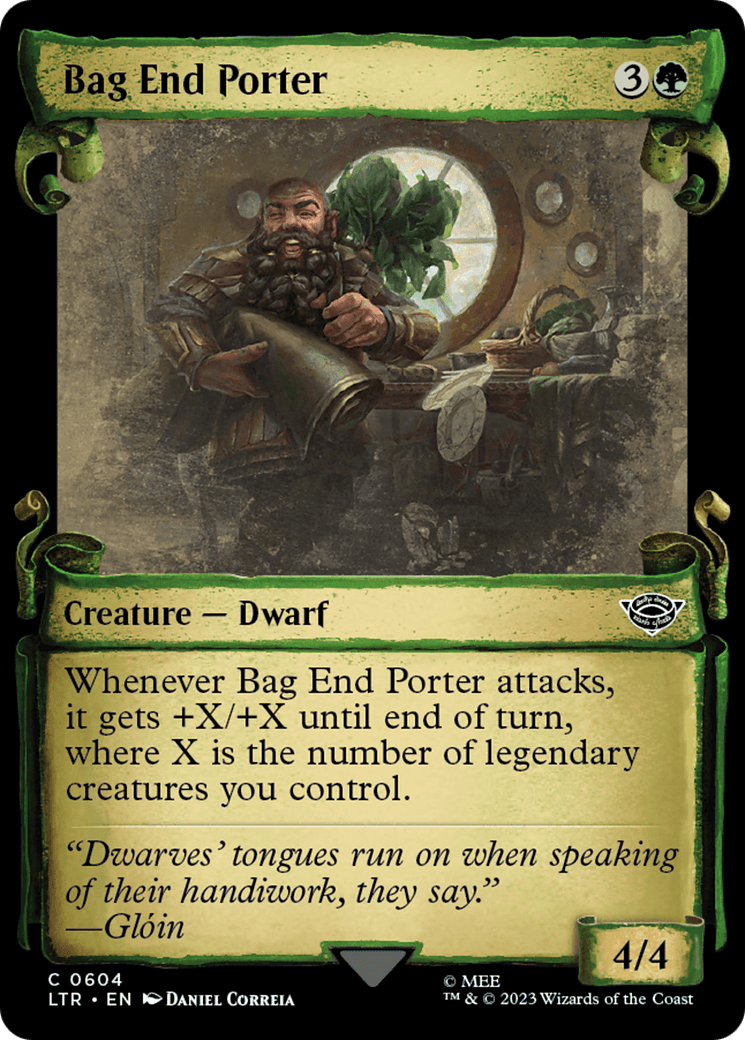 Bag End Porter [The Lord of the Rings: Tales of Middle-Earth Showcase Scrolls] MTG Single Magic: The Gathering  | Multizone: Comics And Games