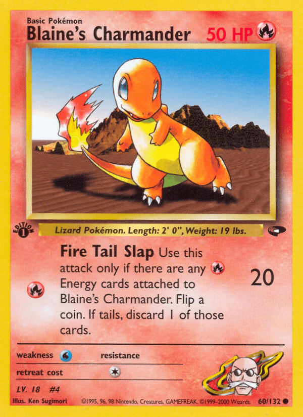 Blaine's Charmander (60/132) [Gym Challenge 1st Edition] Pokemon Single Pokémon  | Multizone: Comics And Games