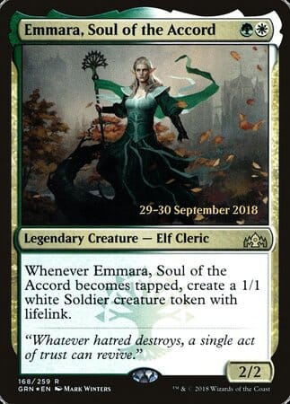 Emmara, Soul of the Accord [Guilds of Ravnica Promos] MTG Single Magic: The Gathering  | Multizone: Comics And Games