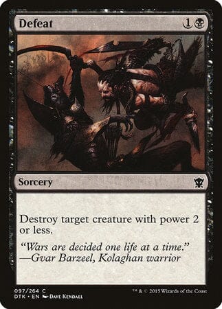 Defeat [Dragons of Tarkir] MTG Single Magic: The Gathering  | Multizone: Comics And Games