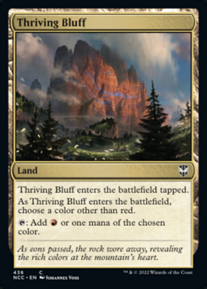 Thriving Bluff [Streets of New Capenna Commander] MTG Single Magic: The Gathering  | Multizone: Comics And Games