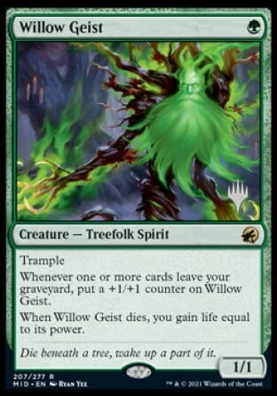 Willow Geist (Promo Pack) [Innistrad: Midnight Hunt Promos] MTG Single Magic: The Gathering  | Multizone: Comics And Games