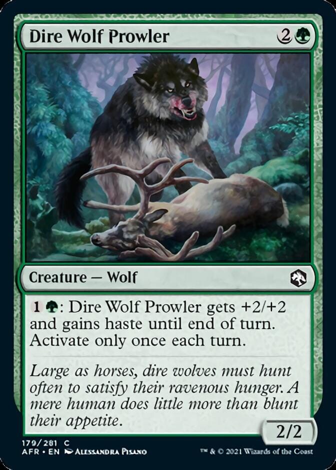 Dire Wolf Prowler [Dungeons & Dragons: Adventures in the Forgotten Realms] MTG Single Magic: The Gathering  | Multizone: Comics And Games