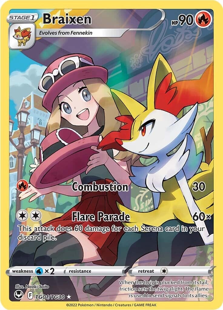 Braixen (TG01/TG30) [Sword & Shield: Silver Tempest] Pokemon Single Pokémon  | Multizone: Comics And Games