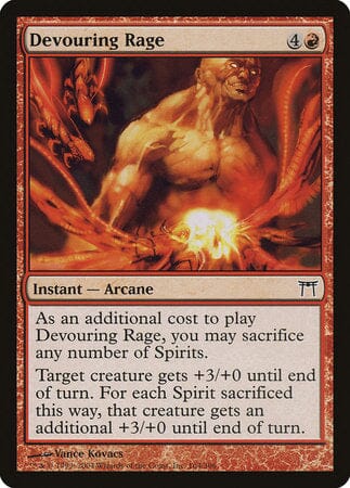 Devouring Rage [Champions of Kamigawa] MTG Single Magic: The Gathering  | Multizone: Comics And Games