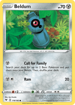 Beldum (116/185) [Sword & Shield: Vivid Voltage] Pokemon Single Pokémon  | Multizone: Comics And Games