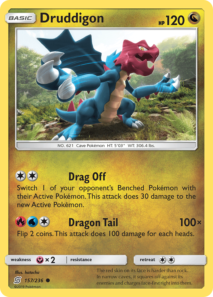 Druddigon (157/236) [Sun & Moon: Unified Minds] Pokemon Single Pokémon  | Multizone: Comics And Games