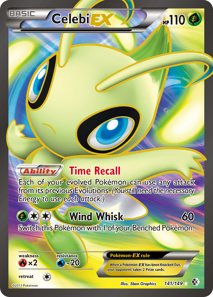 Celebi EX (141/149) [Black & White: Boundaries Crossed] Pokemon Single Pokémon  | Multizone: Comics And Games