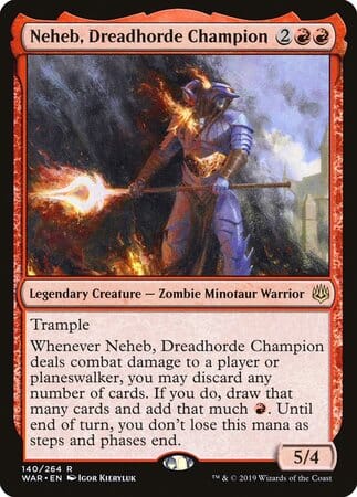 Neheb, Dreadhorde Champion [War of the Spark] MTG Single Magic: The Gathering  | Multizone: Comics And Games