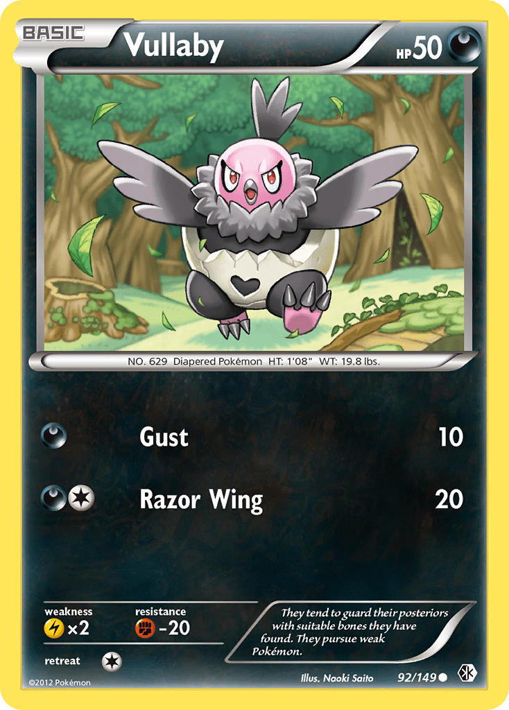 Vullaby (92/149) [Black & White: Boundaries Crossed] Pokemon Single Pokémon  | Multizone: Comics And Games