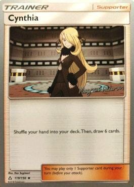 Cynthia (119/156) (Garbanette - Magnus Pedersen) [World Championships 2018] Pokemon Single Pokémon  | Multizone: Comics And Games