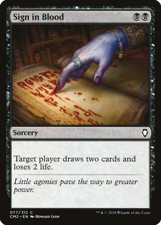 Sign in Blood [Commander Anthology Volume II] MTG Single Magic: The Gathering  | Multizone: Comics And Games