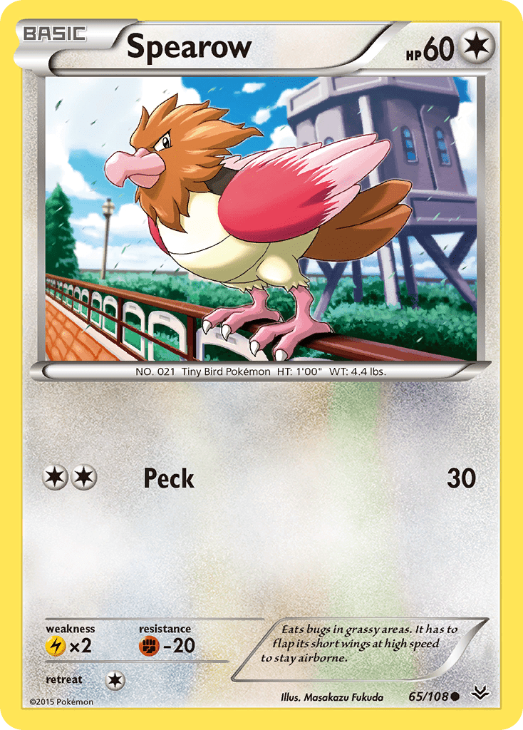 Spearow (65/108) [XY: Roaring Skies] Pokemon Single Pokémon  | Multizone: Comics And Games
