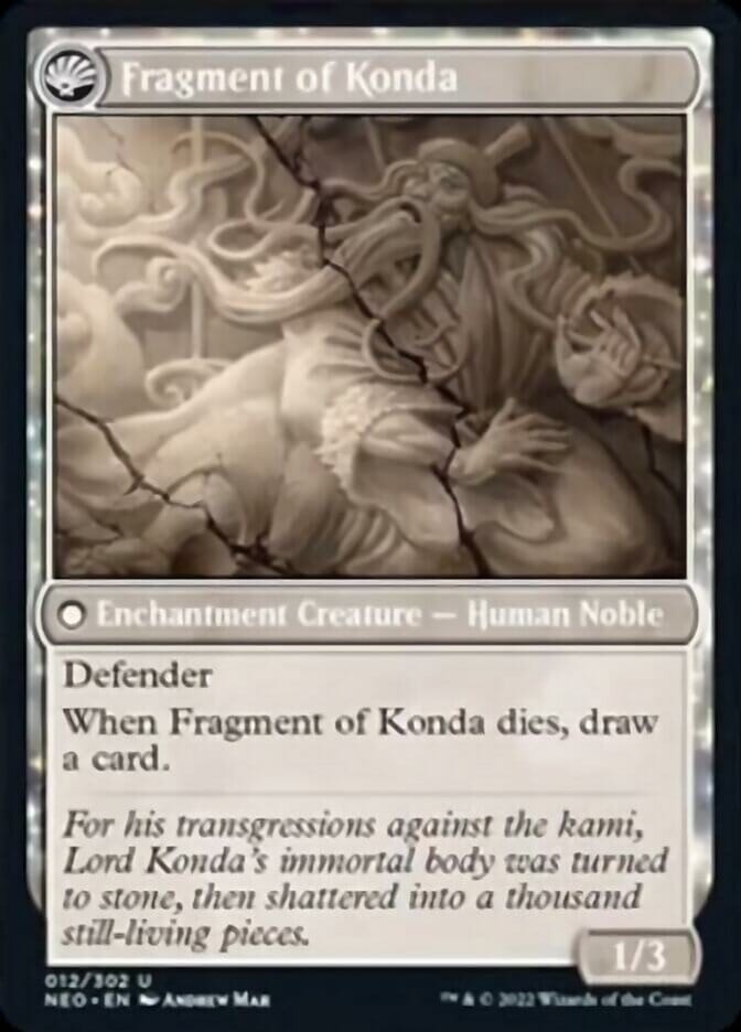 The Fall of Lord Konda // Fragment of Konda [Kamigawa: Neon Dynasty] MTG Single Magic: The Gathering  | Multizone: Comics And Games
