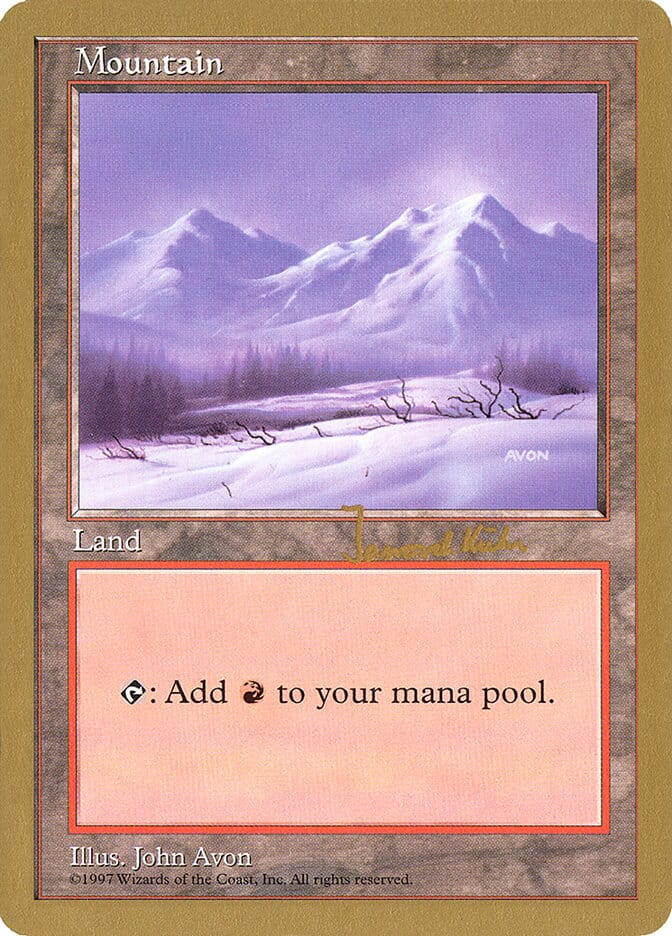 Mountain (jk442) (Janosch Kuhn) [World Championship Decks 1997] MTG Single Magic: The Gathering  | Multizone: Comics And Games