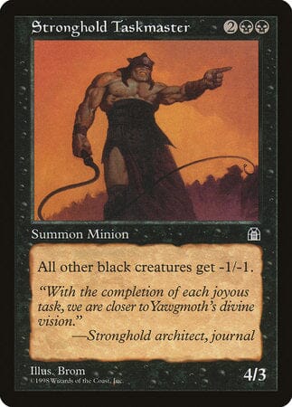 Stronghold Taskmaster [Stronghold] MTG Single Magic: The Gathering  | Multizone: Comics And Games