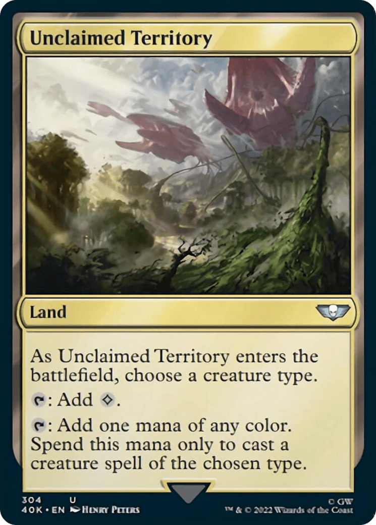 Unclaimed Territory [Universes Beyond: Warhammer 40,000] MTG Single Magic: The Gathering  | Multizone: Comics And Games