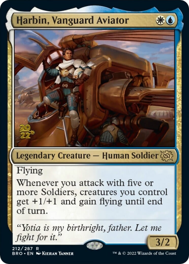 Harbin, Vanguard Aviator [The Brothers' War: Prerelease Promos] MTG Single Magic: The Gathering  | Multizone: Comics And Games