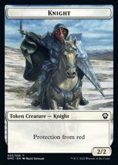 Zombie Knight // Knight Double-sided Token [Dominaria United Commander Tokens] MTG Single Magic: The Gathering  | Multizone: Comics And Games