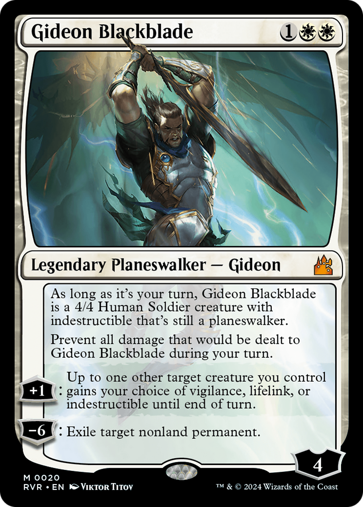 Gideon Blackblade [Ravnica Remastered] | Multizone: Comics And Games