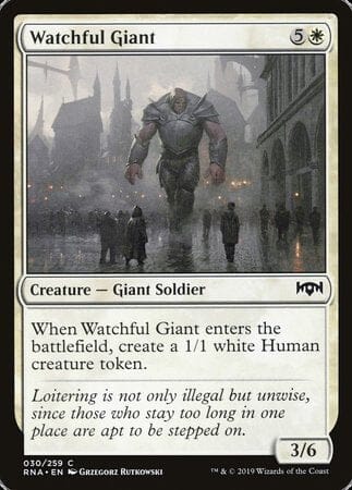 Watchful Giant [Ravnica Allegiance] MTG Single Magic: The Gathering  | Multizone: Comics And Games