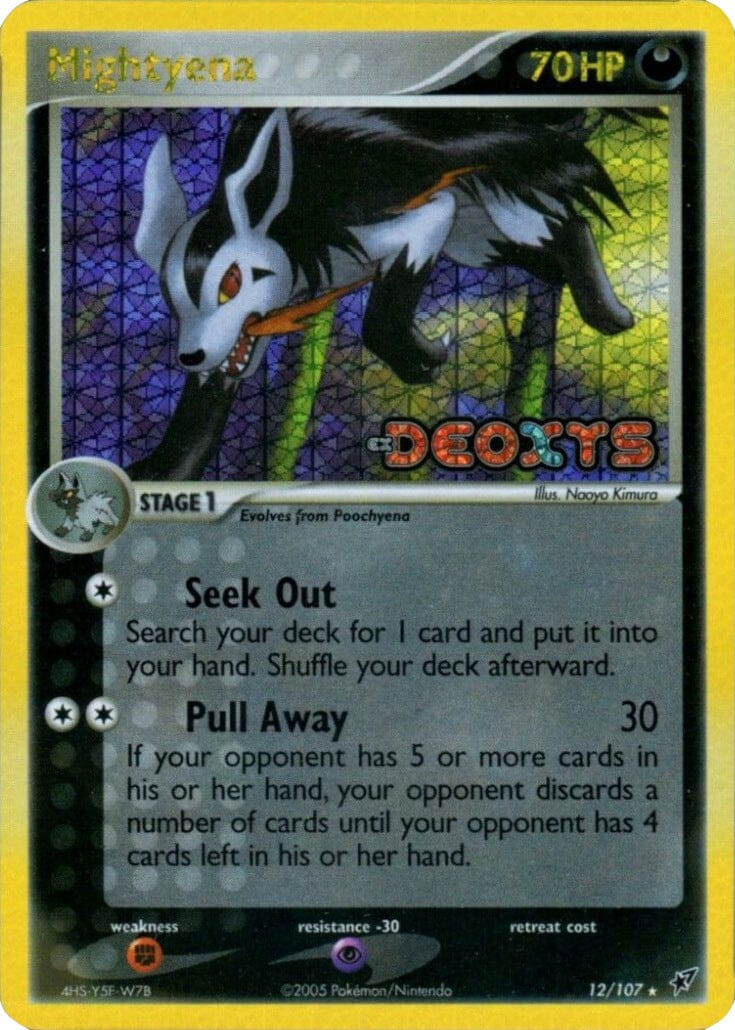 Mightyena (12/107) (Stamped) [EX: Deoxys] Pokemon Single Pokémon  | Multizone: Comics And Games