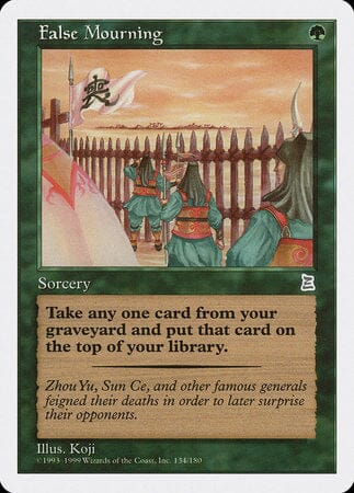 False Mourning [Portal Three Kingdoms] MTG Single Magic: The Gathering  | Multizone: Comics And Games