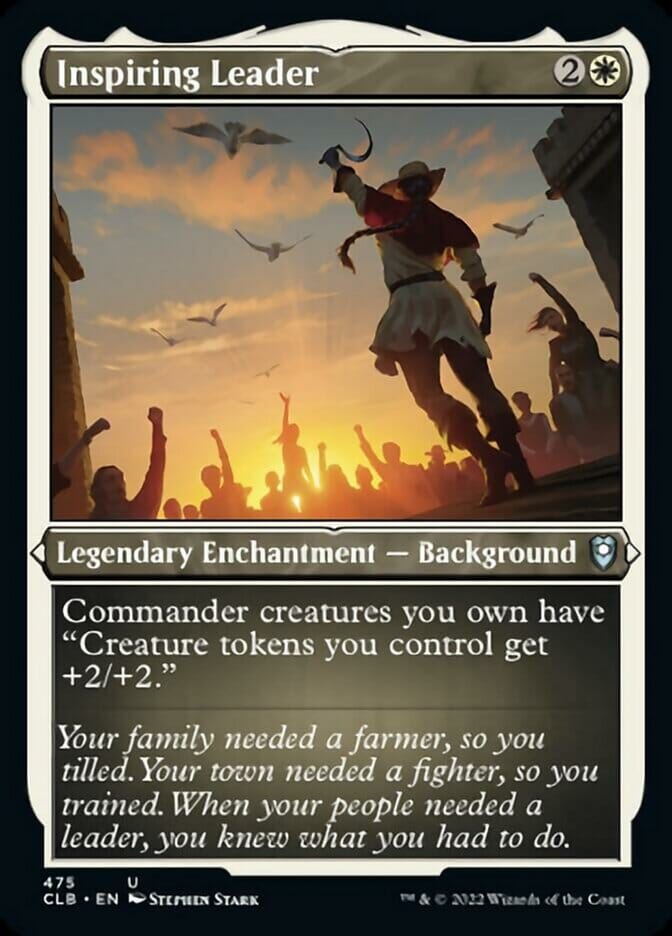 Inspiring Leader (Foil Etched) [Commander Legends: Battle for Baldur's Gate] MTG Single Magic: The Gathering  | Multizone: Comics And Games