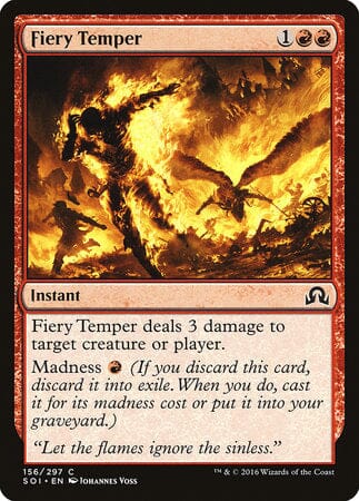 Fiery Temper [Shadows over Innistrad] MTG Single Magic: The Gathering  | Multizone: Comics And Games