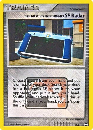 Team Galactic's Invention G-109 SP Radar (96/111) (League Promo) [Platinum: Rising Rivals] Pokemon Single Pokémon  | Multizone: Comics And Games