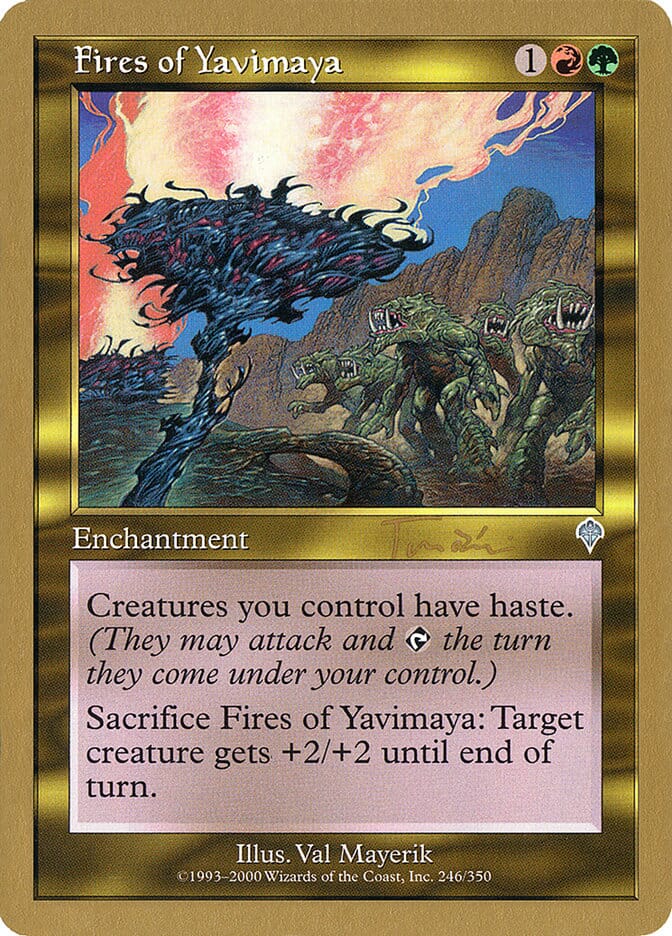Fires of Yavimaya (Jan Tomcani) [World Championship Decks 2001] MTG Single Magic: The Gathering  | Multizone: Comics And Games