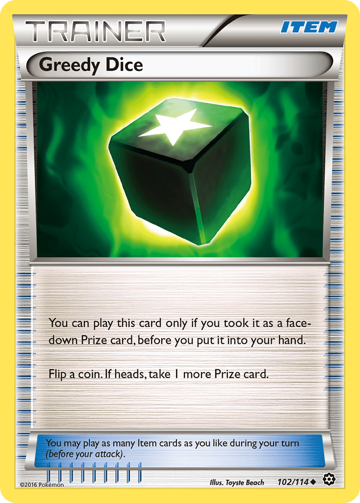 Greedy Dice (102/114) [XY: Steam Siege] Pokemon Single Pokémon  | Multizone: Comics And Games