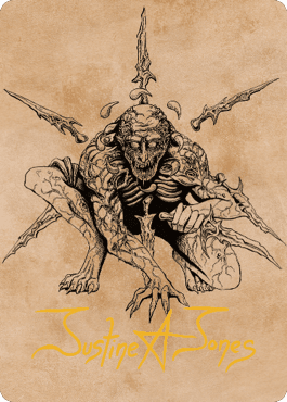 Bhaal, Lord of Murder Art Card (Gold-Stamped Signature) [Commander Legends: Battle for Baldur's Gate Art Series] MTG Single Magic: The Gathering  | Multizone: Comics And Games