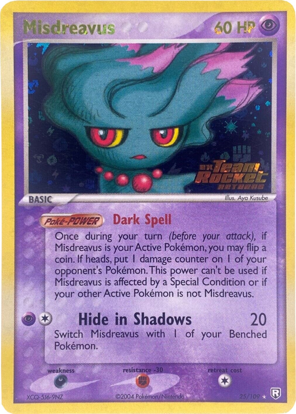 Misdreavus (25/109) (Stamped) [EX: Team Rocket Returns] Pokemon Single Pokémon  | Multizone: Comics And Games