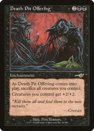 Death Pit Offering [Nemesis] MTG Single Magic: The Gathering  | Multizone: Comics And Games