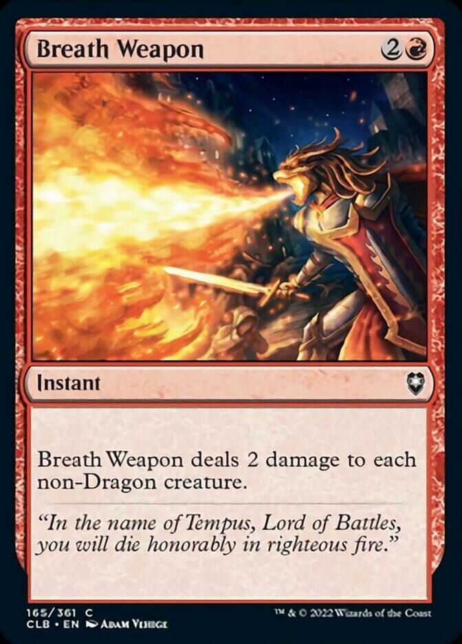 Breath Weapon [Commander Legends: Battle for Baldur's Gate] MTG Single Magic: The Gathering  | Multizone: Comics And Games