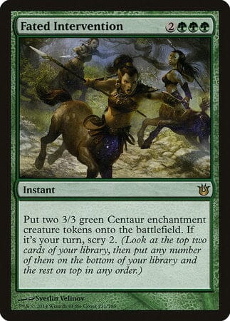 Fated Intervention [Born of the Gods] MTG Single Magic: The Gathering  | Multizone: Comics And Games