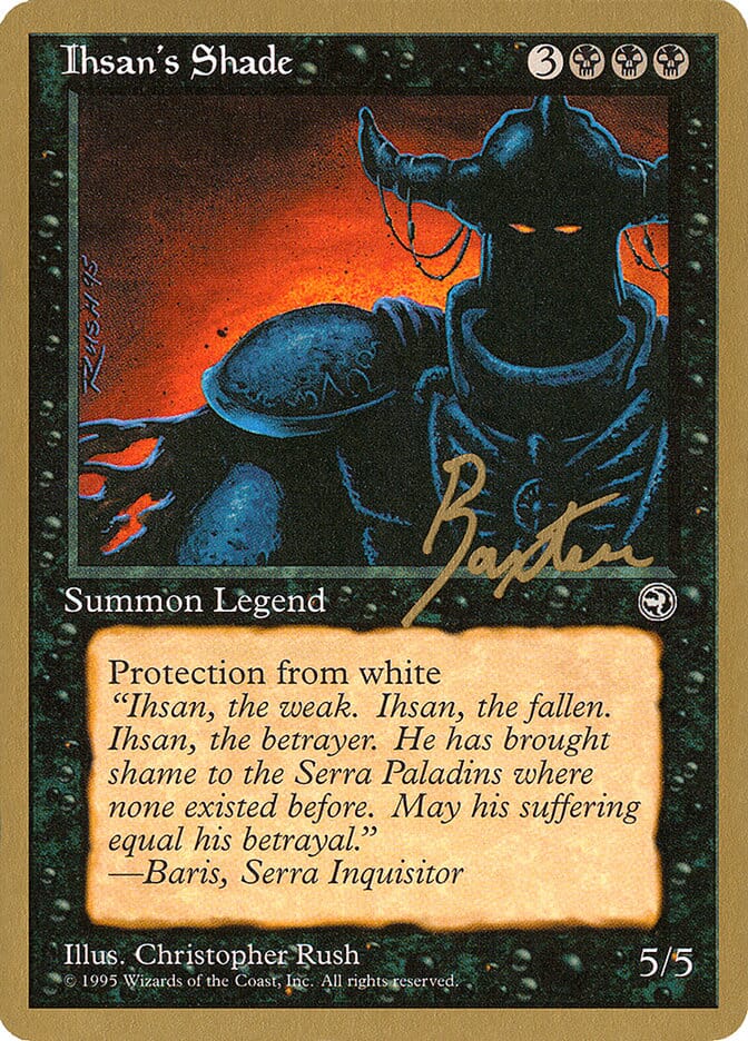 Ihsan's Shade (George Baxter) [Pro Tour Collector Set] MTG Single Magic: The Gathering  | Multizone: Comics And Games