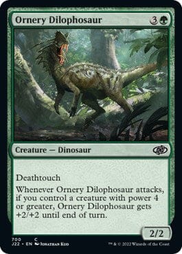 Ornery Dilophosaur [Jumpstart 2022] MTG Single Magic: The Gathering  | Multizone: Comics And Games