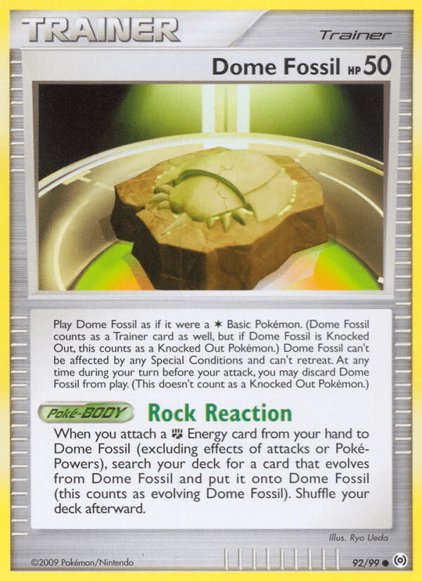 Dome Fossil (92/99) [Platinum: Arceus] Pokemon Single Pokémon  | Multizone: Comics And Games