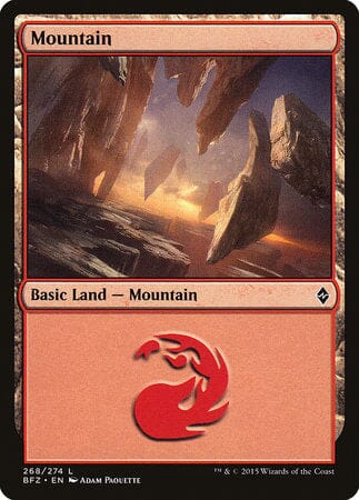 Mountain (268) [Battle for Zendikar] MTG Single Magic: The Gathering  | Multizone: Comics And Games