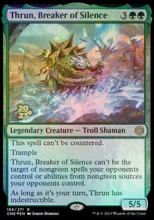 Thrun, Breaker of Silence [Phyrexia: All Will Be One Prerelease Promos] MTG Single Magic: The Gathering  | Multizone: Comics And Games