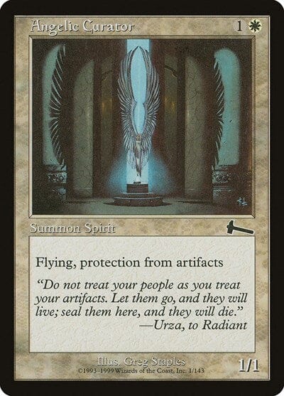 Angelic Curator [Urza's Legacy] MTG Single Magic: The Gathering  | Multizone: Comics And Games